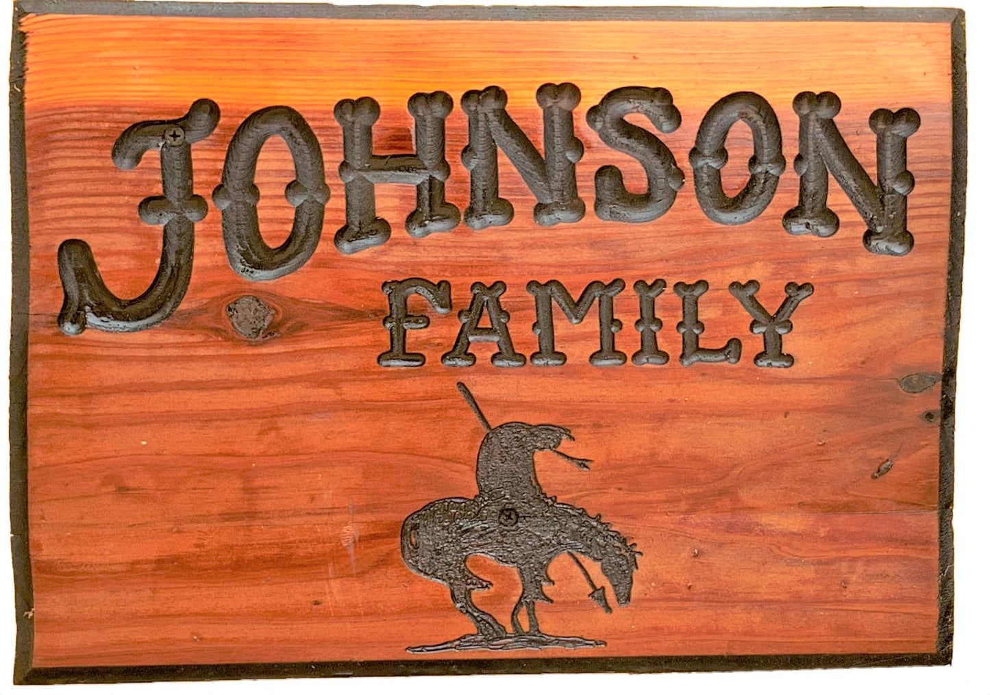 12"x18" CALIFORNIA REDWOOD SIGN