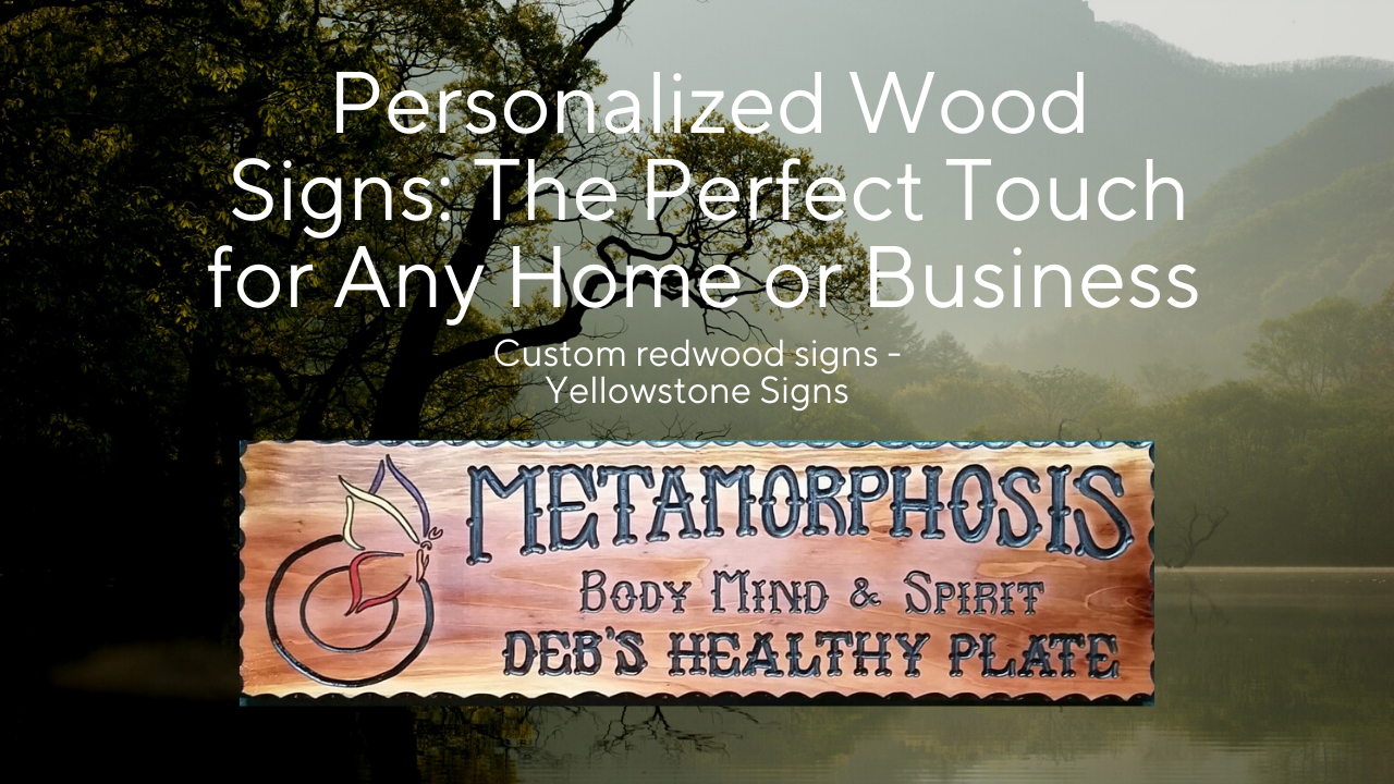 Redwood Sign Personalized Redwood Signs: The Perfect Touch for Any Home or Business ...