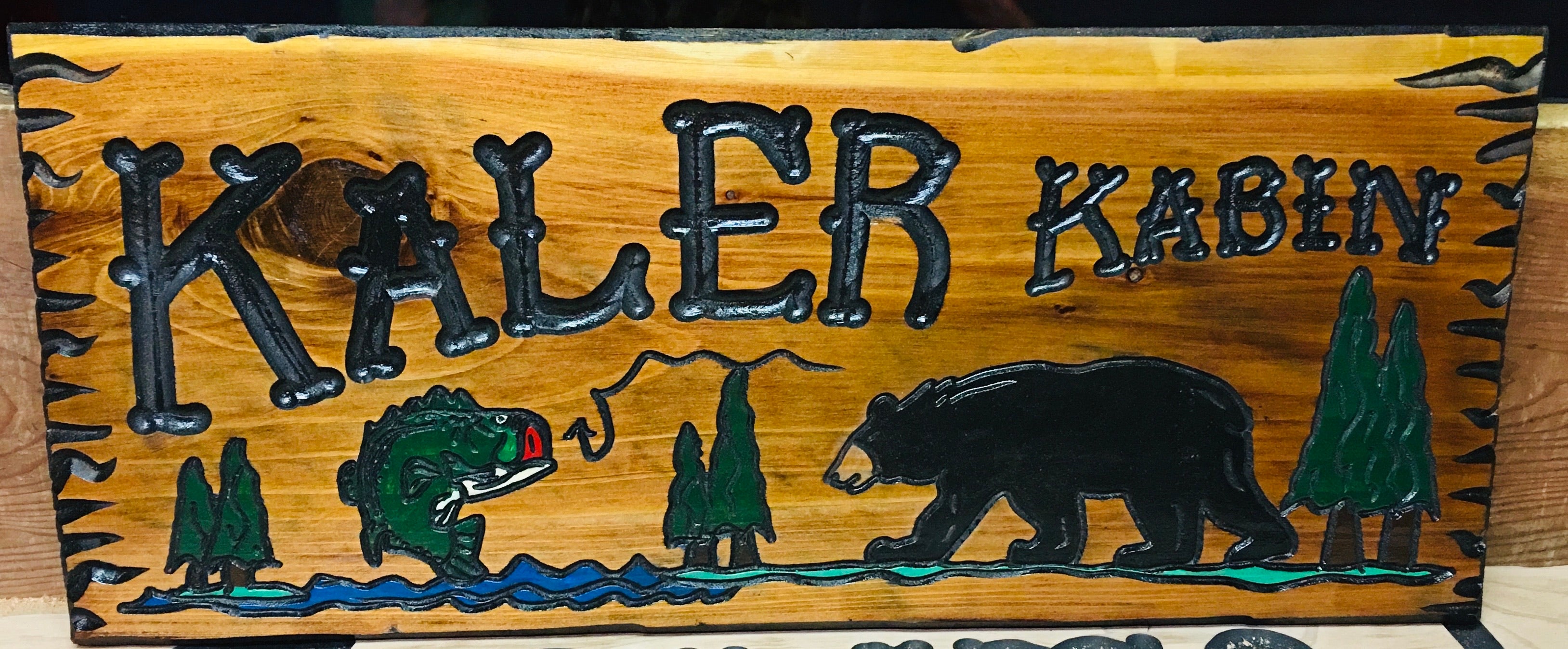 1’x2’ CALIFORNIA REDWOOD SIGN – Yellowstone Redwood Signs