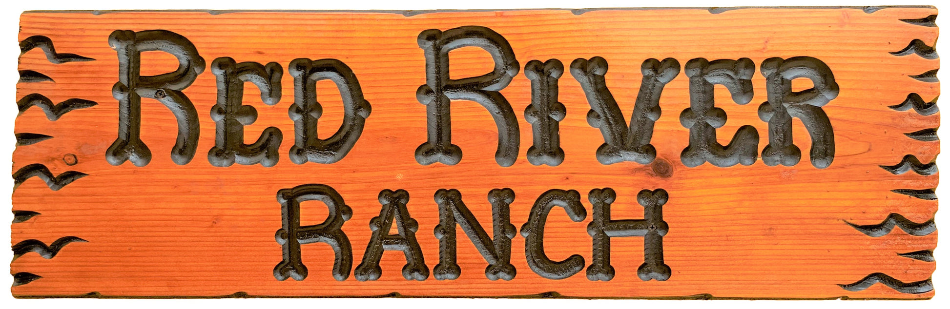 8”x30” CALIFORNIA REDWOOD SIGN